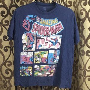 Spiderman Comic Marvel Tee Shirt Vintage Look